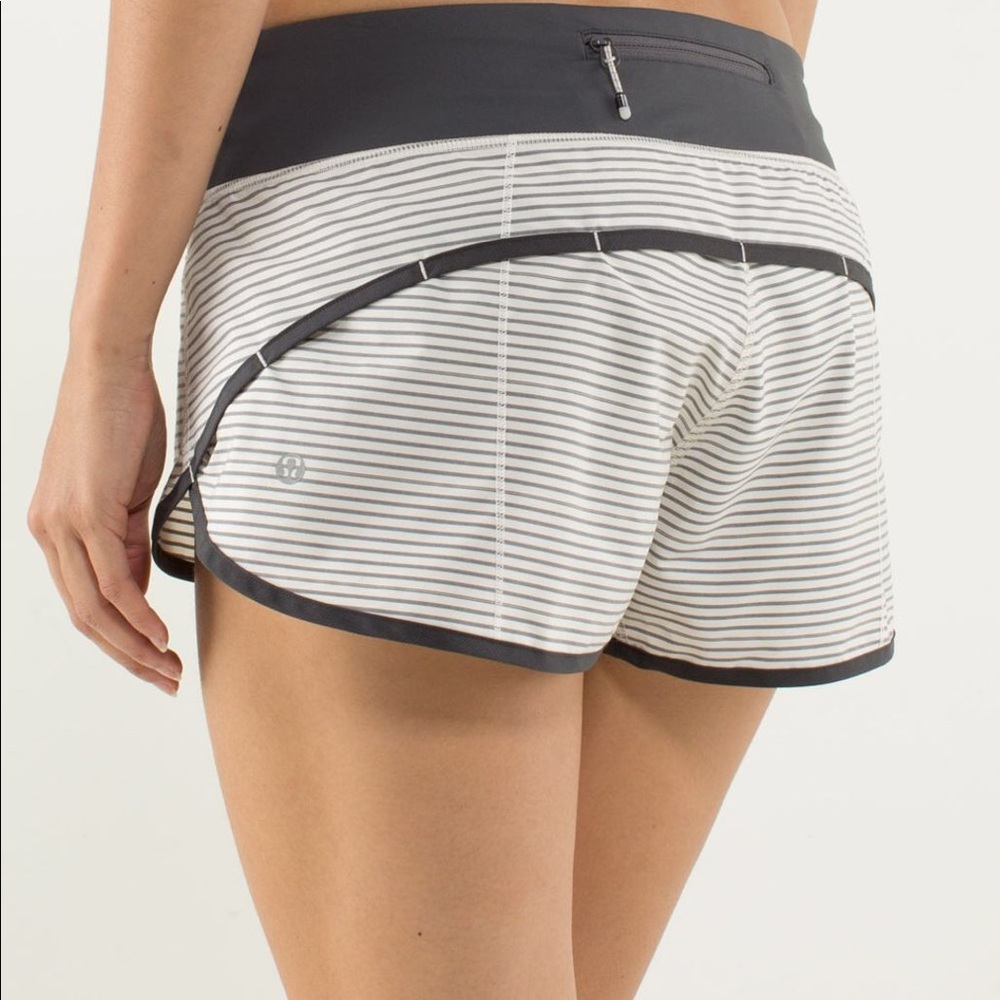NWOT Lululemon striped shorts